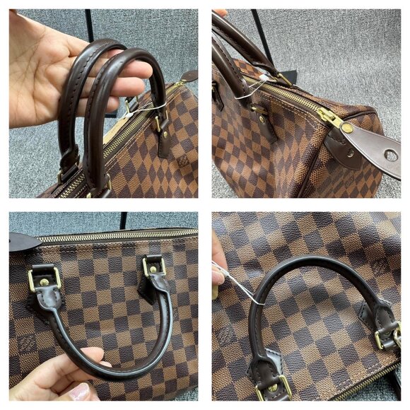 Louis Vuitton Speedy 30 Damier Ebene Canvas Tote 775-071525 - Picture 13 of 15